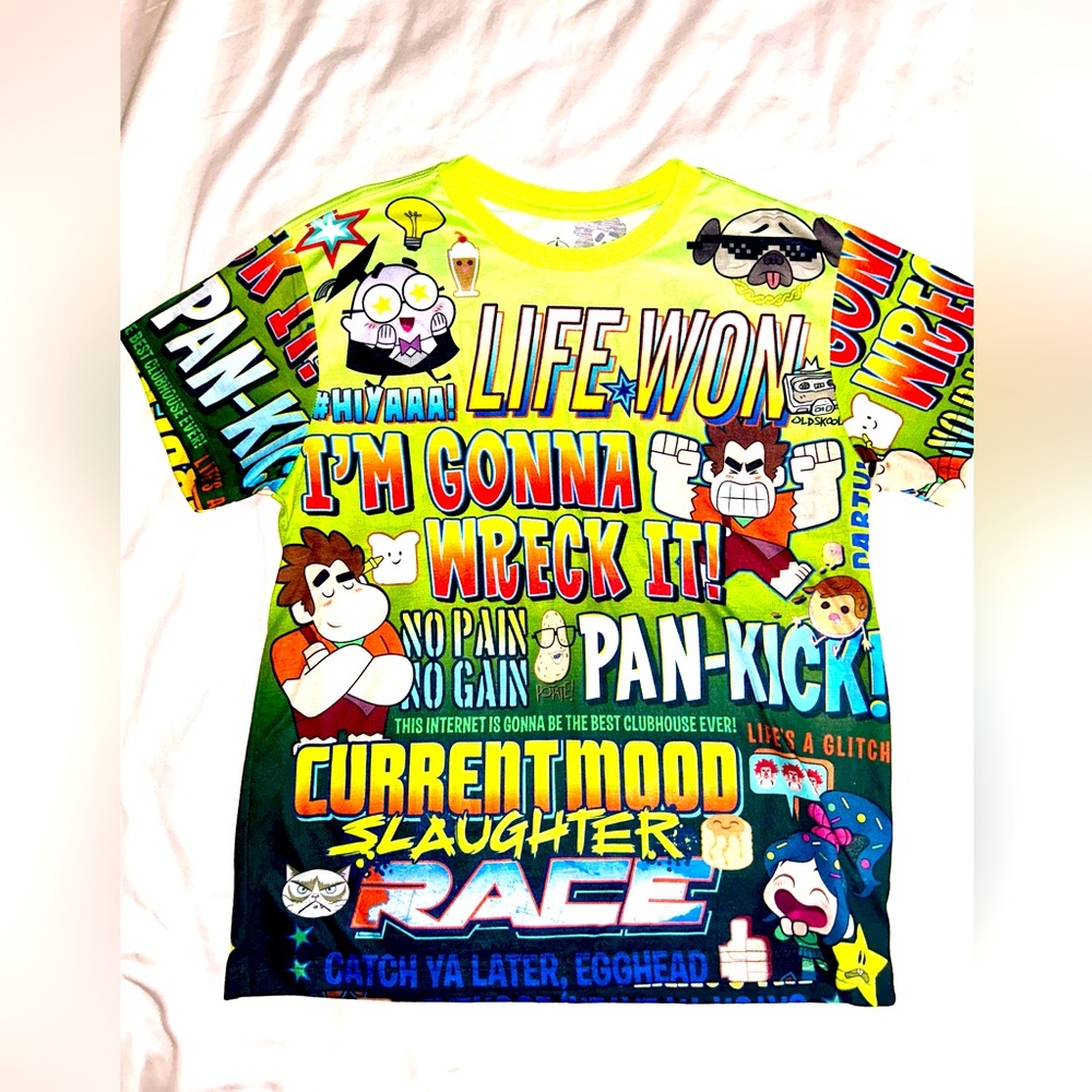 Disney, wrecked-it Ralph Tshirt kids size 10/12